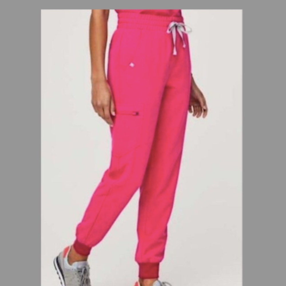 COPY - Women's FIG Shocking Pink Catarina - One-Pocket Scrub Top - S / Shocking…